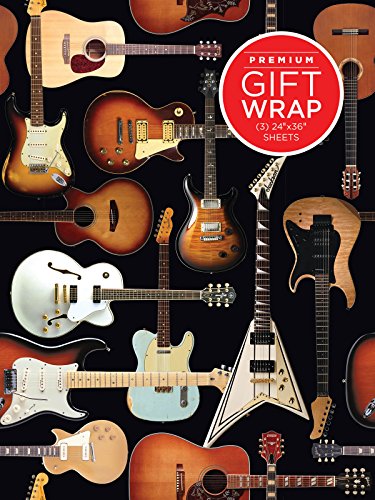 Guitar Collage Wrapping Paper